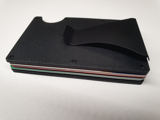 Black card wallet - Stylish and practical RFID card case 